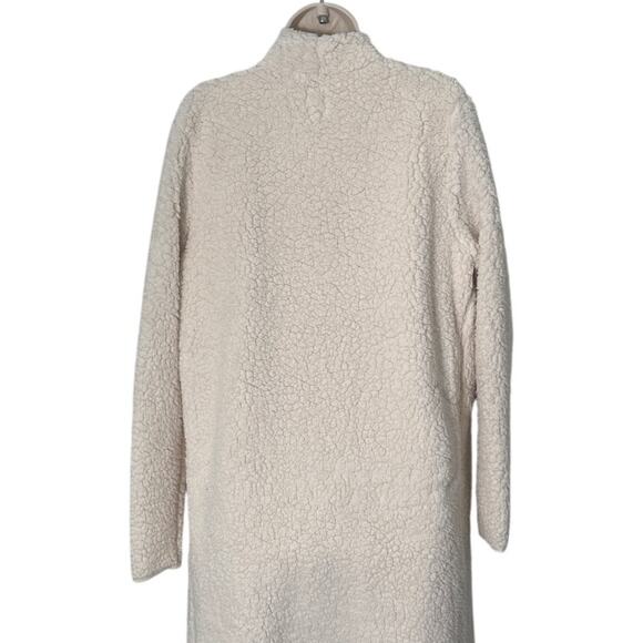 NSF Toni Teddy Faux Fur Long Duster Coat in Ivory Size M - Picture 13 of 14